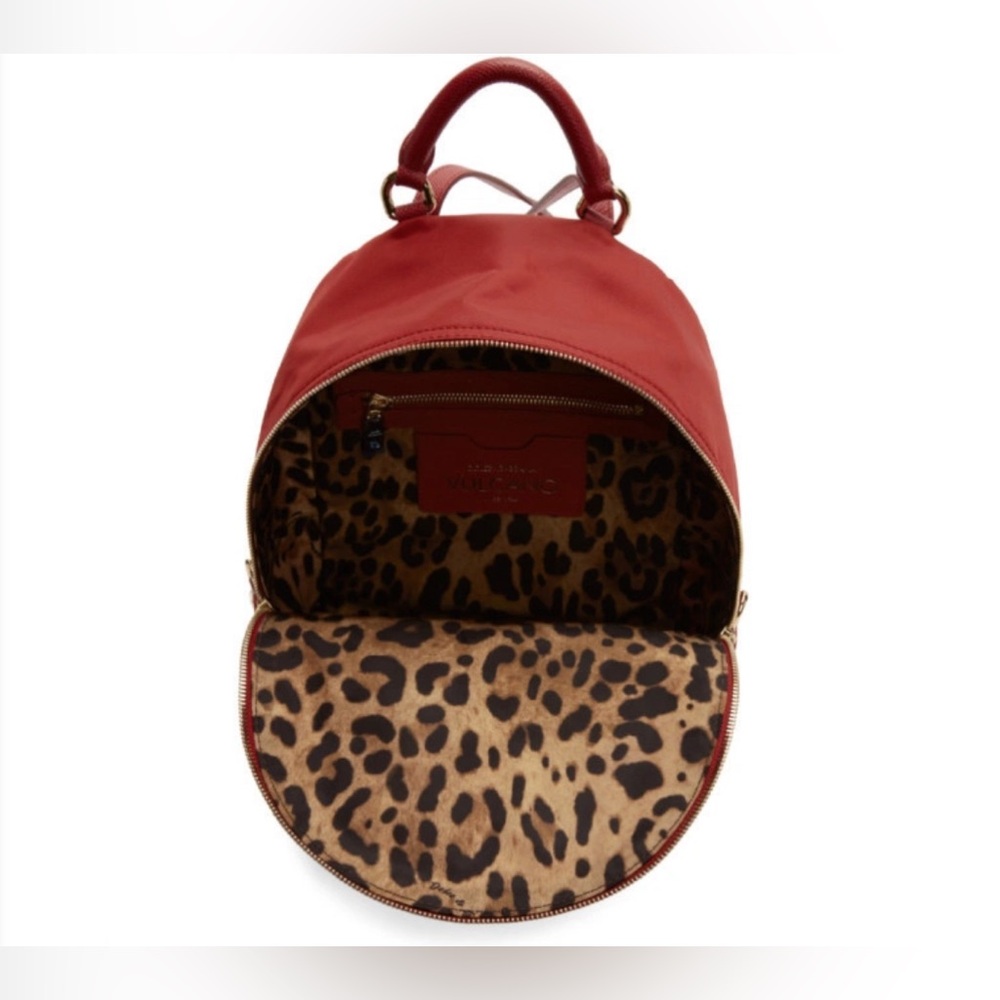NWT $1673 Leather -Nylon Dolce & Gabbana Vulcano Women’s  Backpack - Picture 14 of 16
